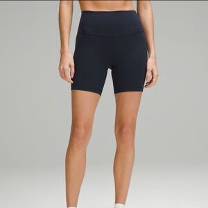 lululemon navy blue Biker Shorts